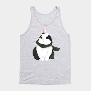 White Smiling Rabbit Tank Top